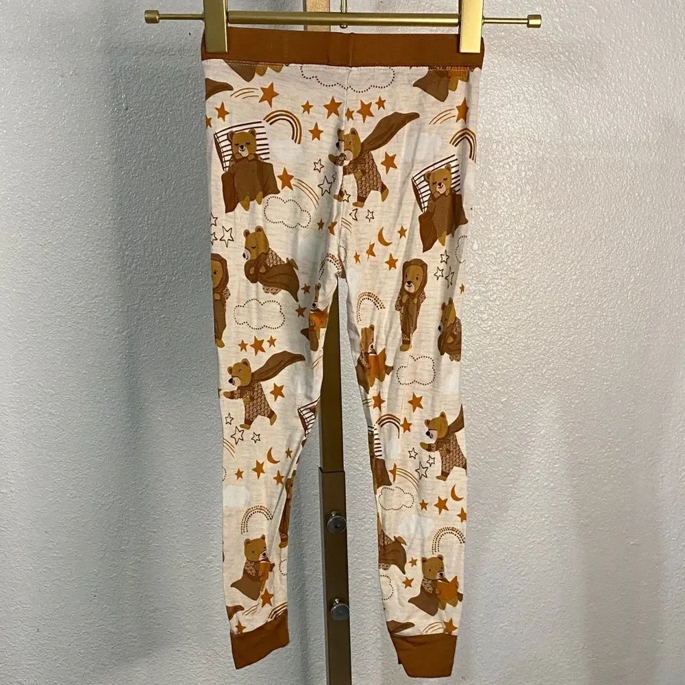 Little Sleepies- Bamboo Beary Sleepy Print PJ pants- 2T